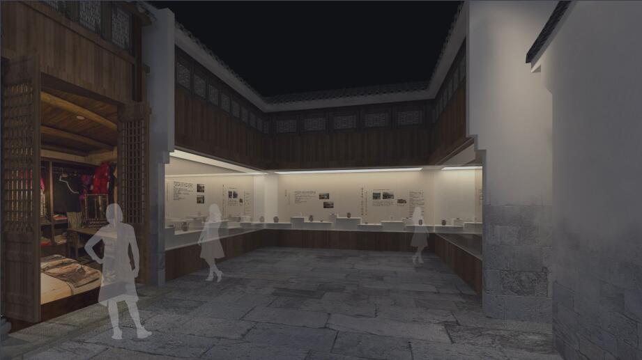 上?？h700年數字博物館設計效果圖-第二展廳