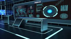 中新網安企業(yè)展廳大數(shù)據(jù)設計效果圖